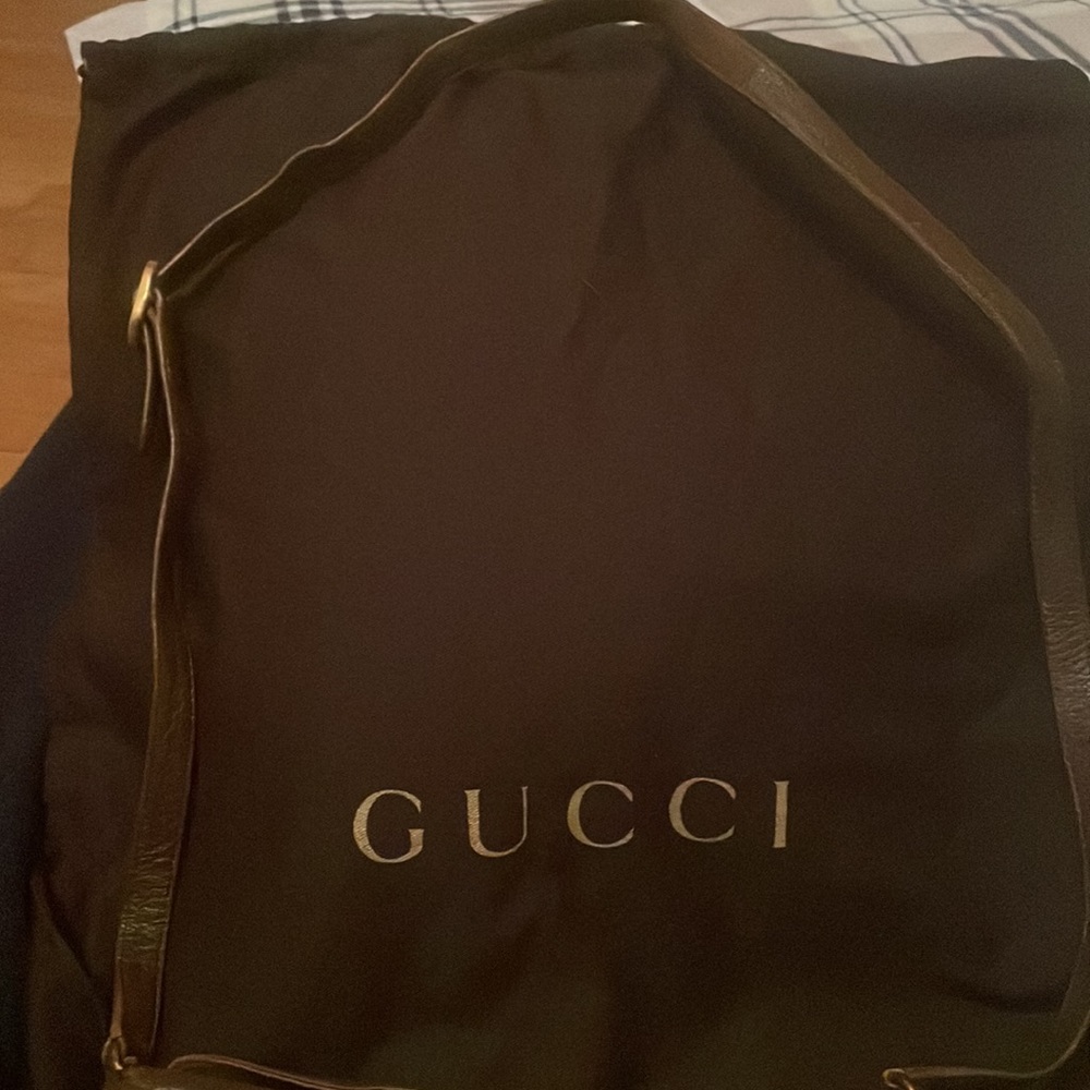 Authentic π GUCCI GG Supreme Sherry Line Shoulder Bag dust bag included. - Picture 10 of 17